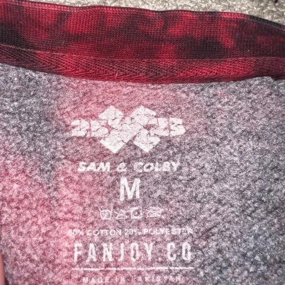 XPLA Red and Black Tie-Dye Women's Sweater - Picture 4 of 4